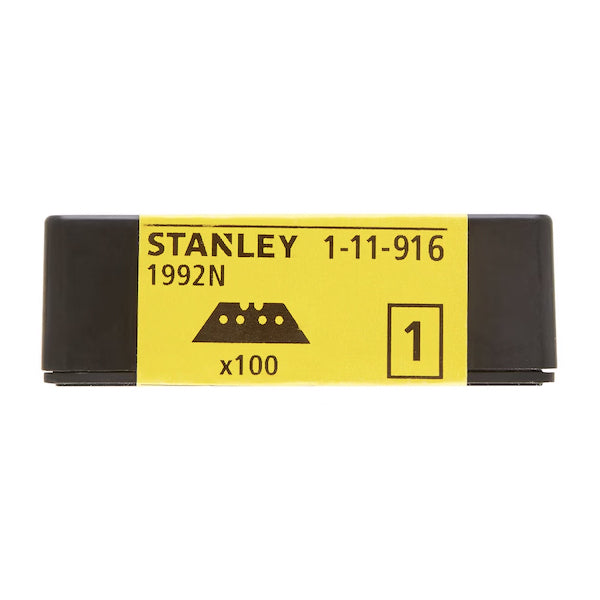 GRANDE lame trapézoïdale AVEC TROUS - (Paquet de 100pcs) - Stanley - 1-11-916 - (Paquet multiple) GRANDE lame trapézoïdale AVEC TROUS - (Paquet de 100pcs) - Stanley - 1-11-916 - (Paquet multiple)